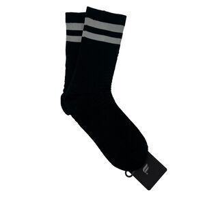 Fabletics Socks Mens Medium Black The Performance Crew Anti Stink Sweat Wicking